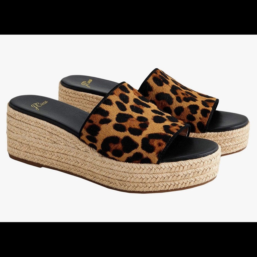 J.Crew Haircalf Camilla Espadrille Slide
